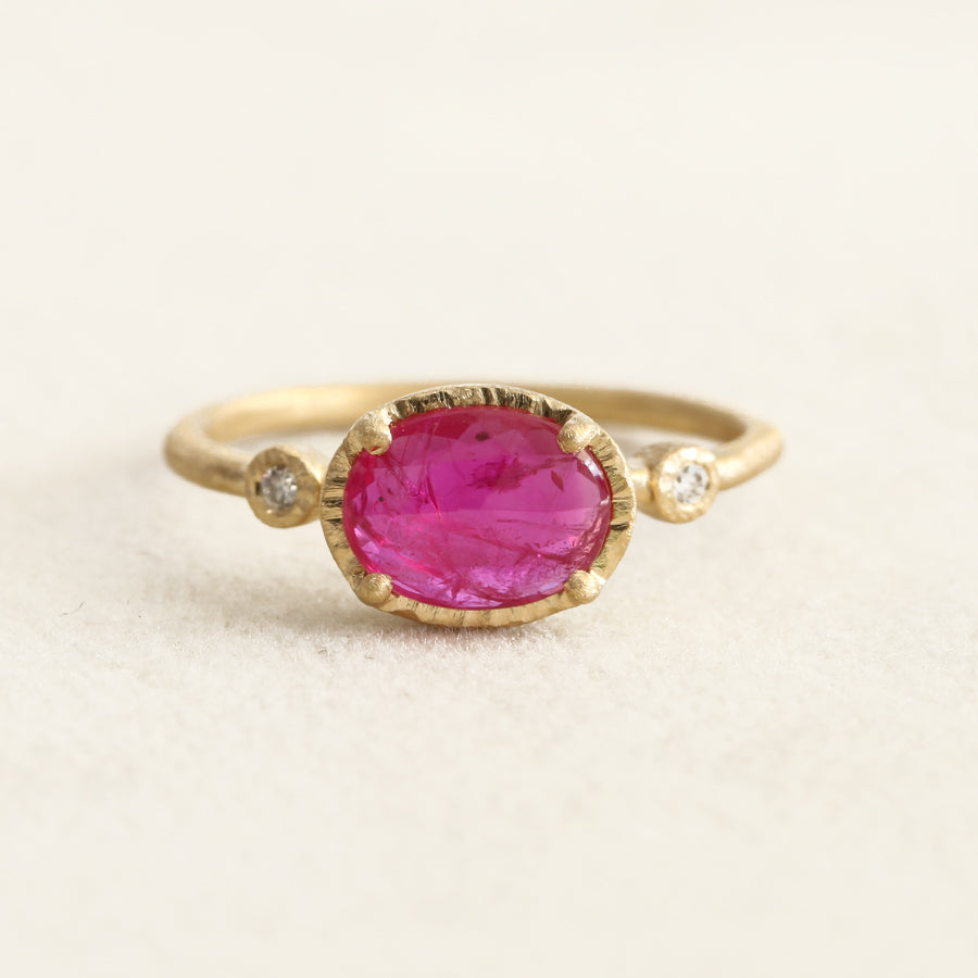 1.12ct Ruby Muguet ring
