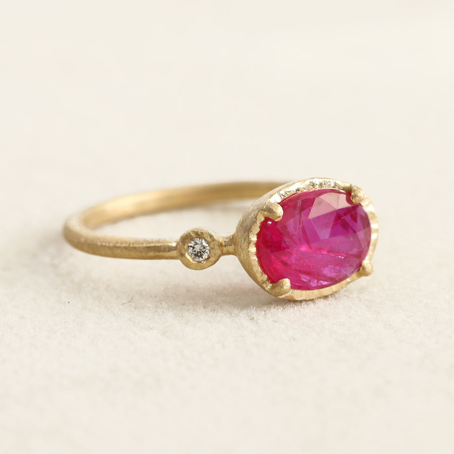 1.12ct Ruby Muguet ring