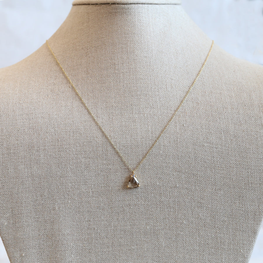 1.47ct Champagne diamond necklace