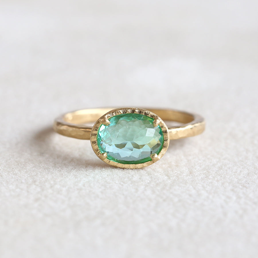 0.93ct Paraiba tourmaline ring