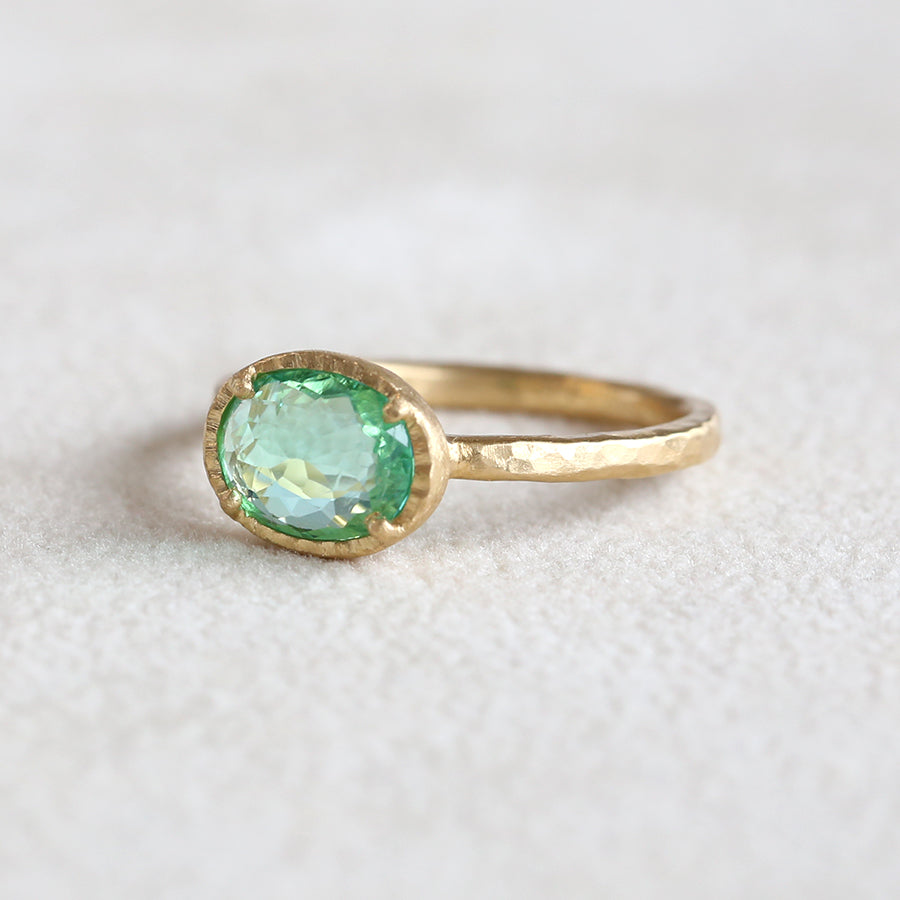 0.93ct Paraiba tourmaline ring