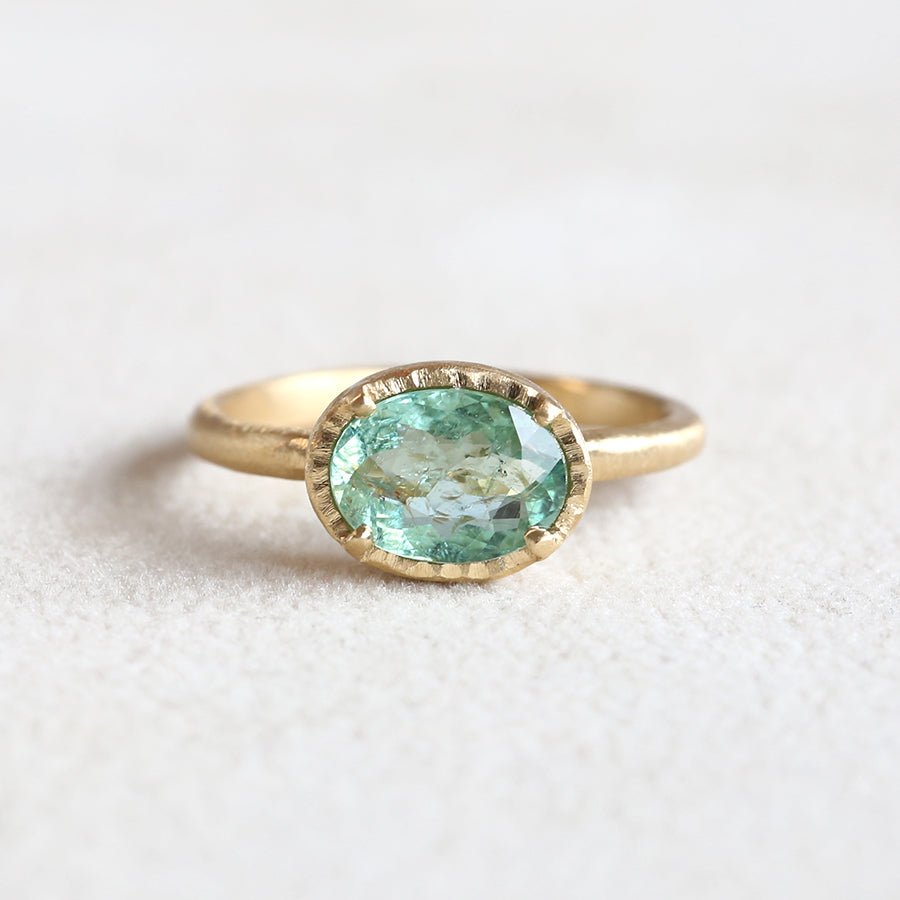 1.41ct Paraiba tourmaline ring