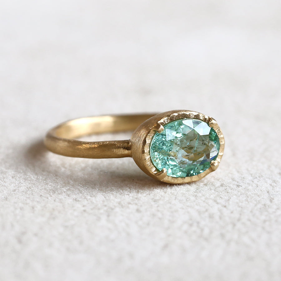 1.41ct Paraiba tourmaline ring