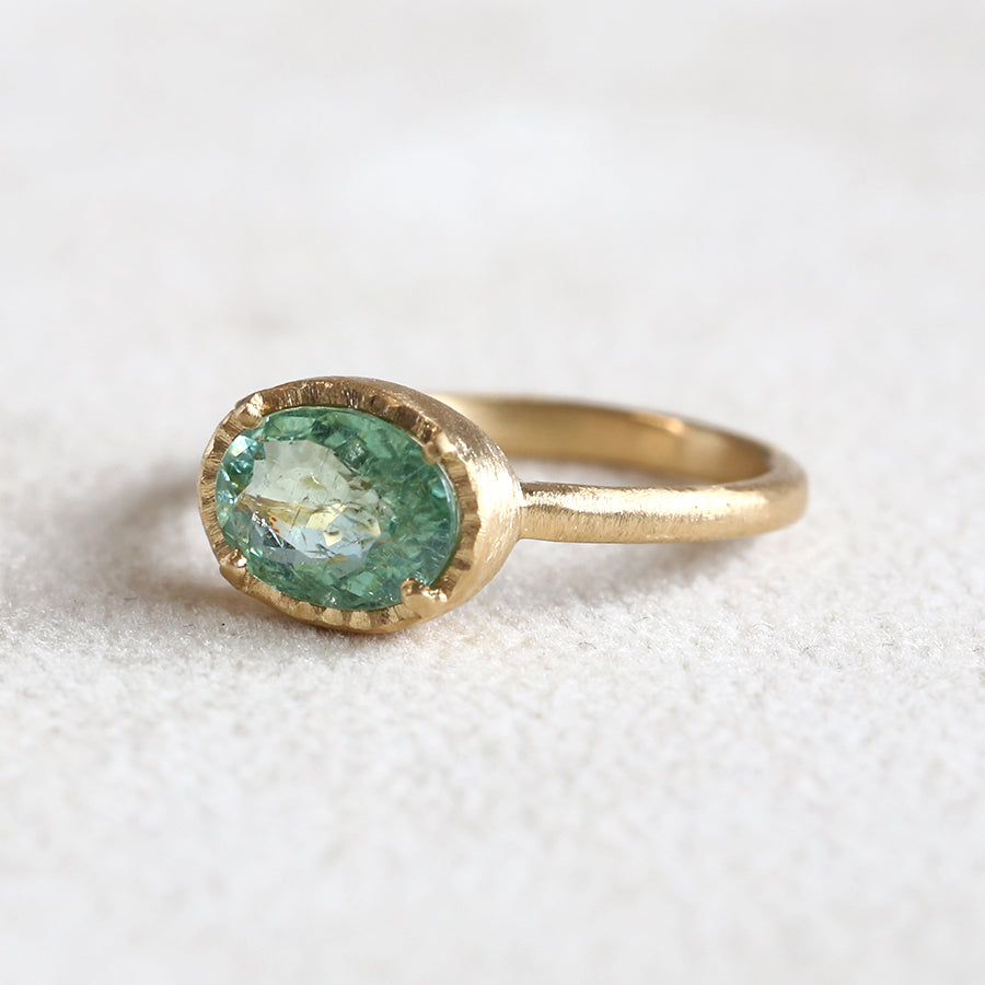 1.41ct Paraiba tourmaline ring