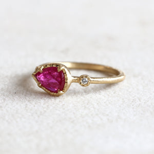 0.76ct Ruby Muguet ring