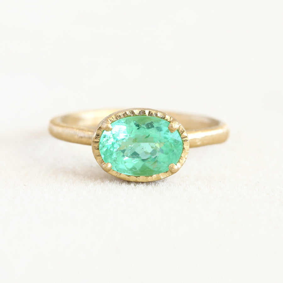 1.38ct Paraiba tourmaline ring