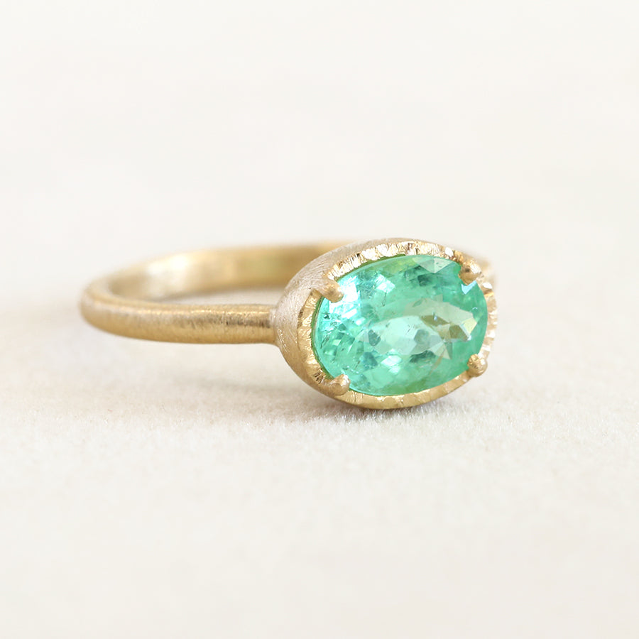 1.38ct Paraiba tourmaline ring