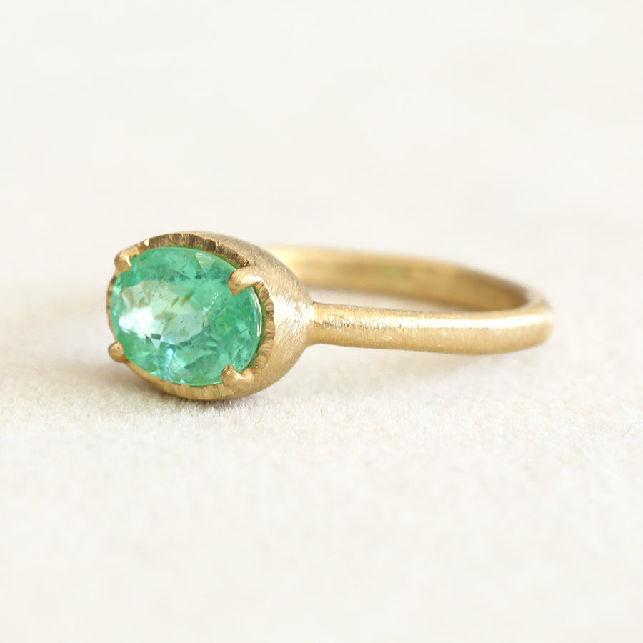 1.38ct Paraiba tourmaline ring