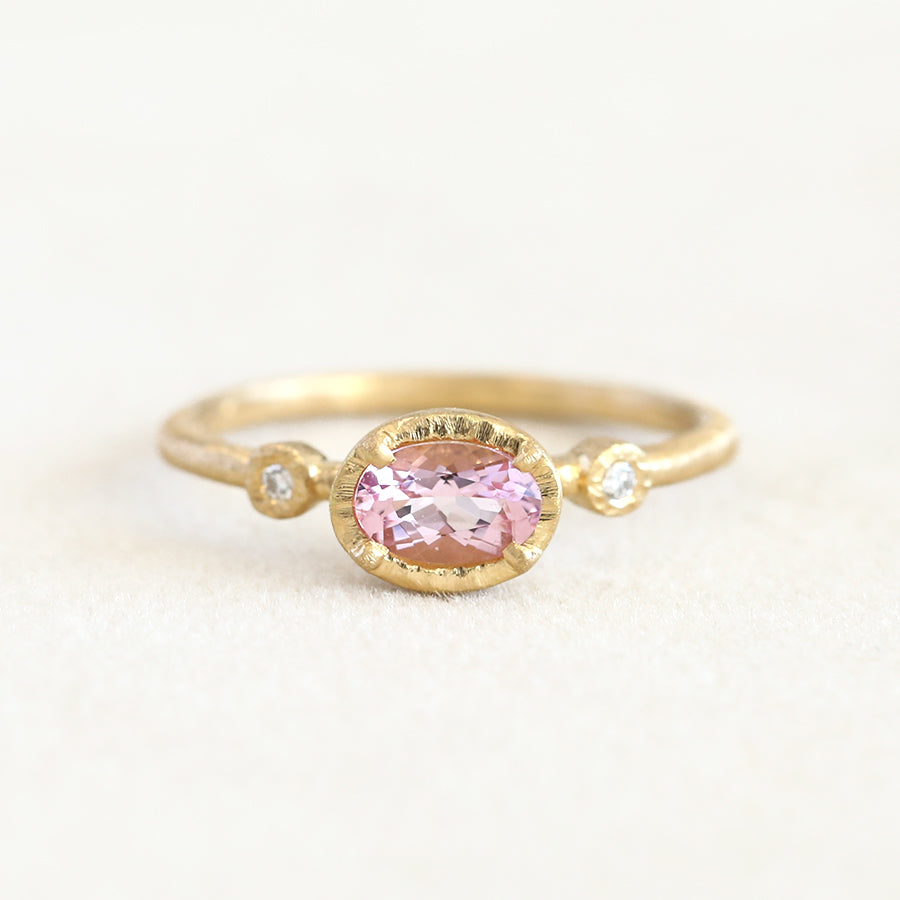 0.37ct Morganite Muguet ring