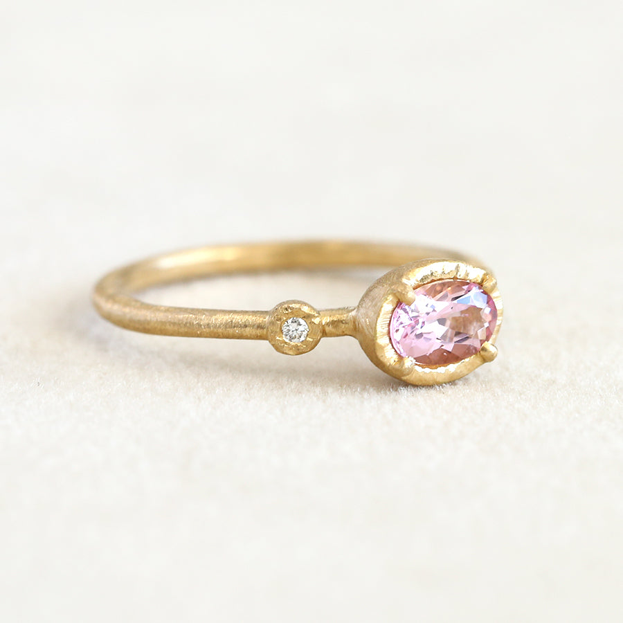 0.37ct Morganite Muguet ring