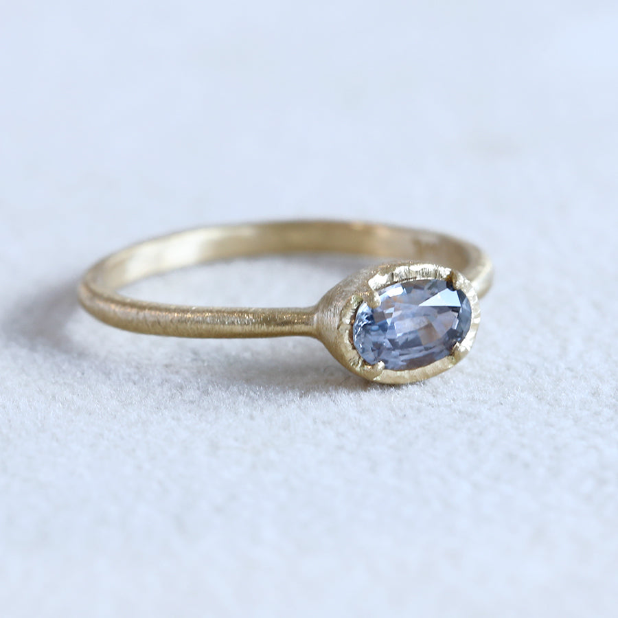 0.55ct Blue / Purple Sapphire ring