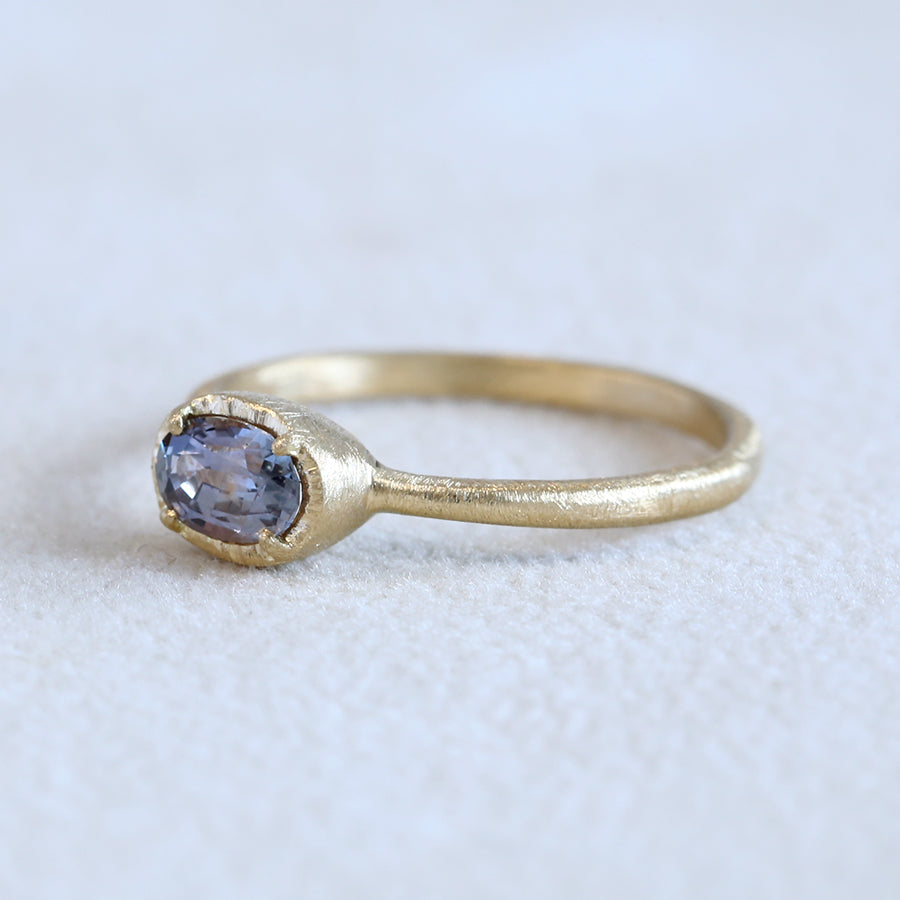 0.55ct Blue / Purple Sapphire ring