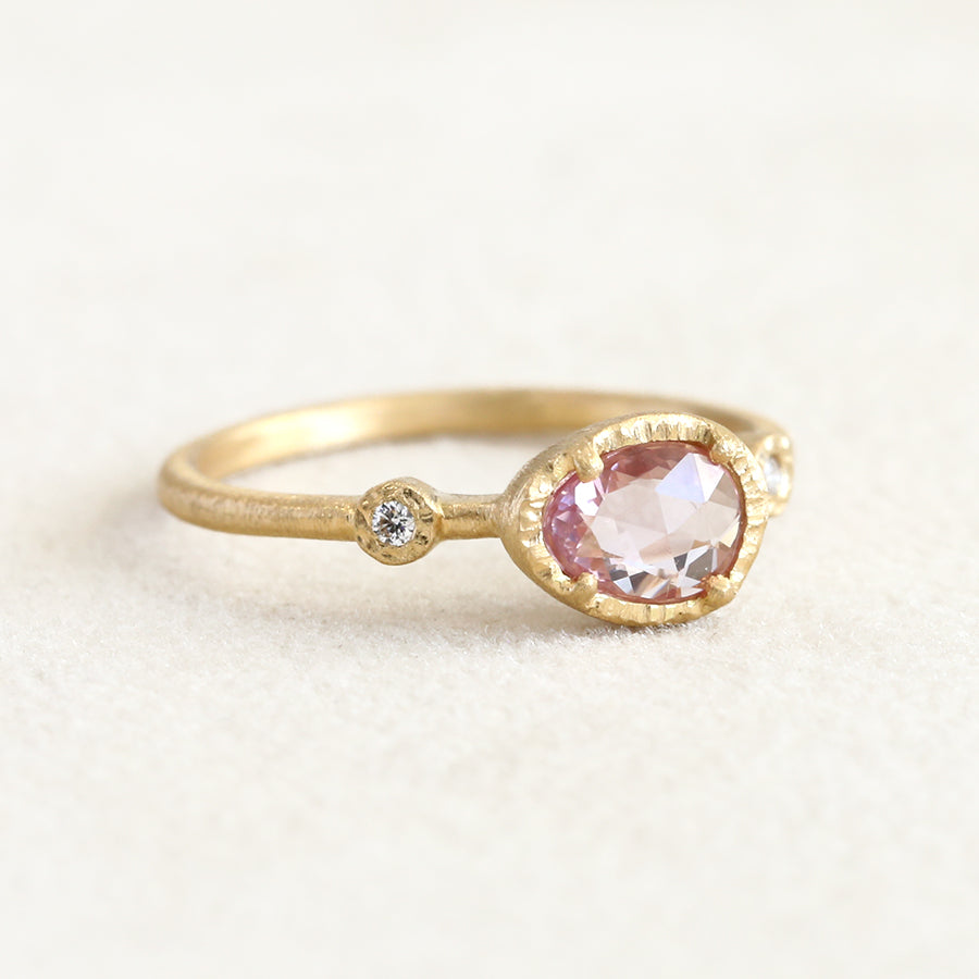 0.53ct Pink Sapphire Muguet ring