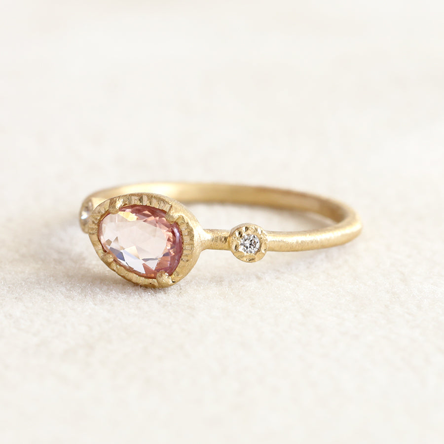 0.53ct Pink Sapphire Muguet ring