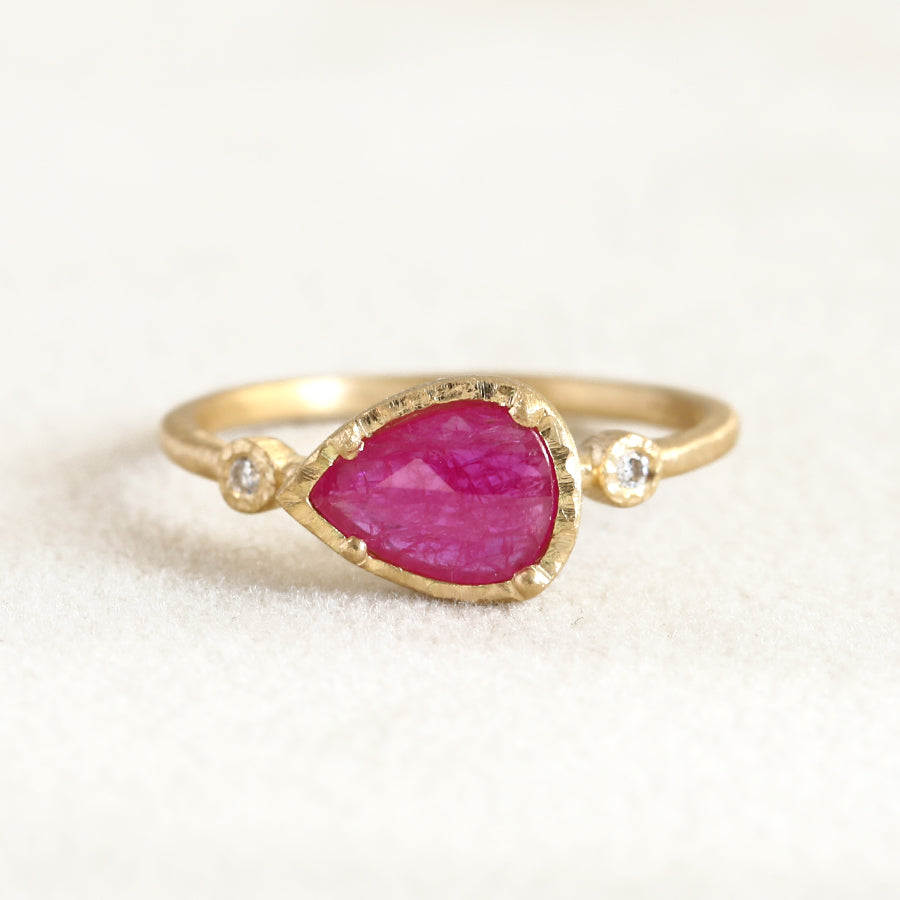 0.60ct Ruby Muguet ring