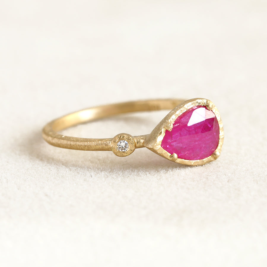 0.60ct Ruby Muguet ring