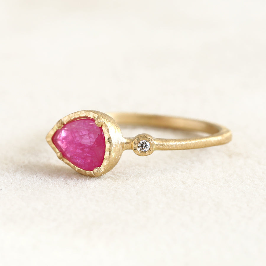 0.60ct Ruby Muguet ring