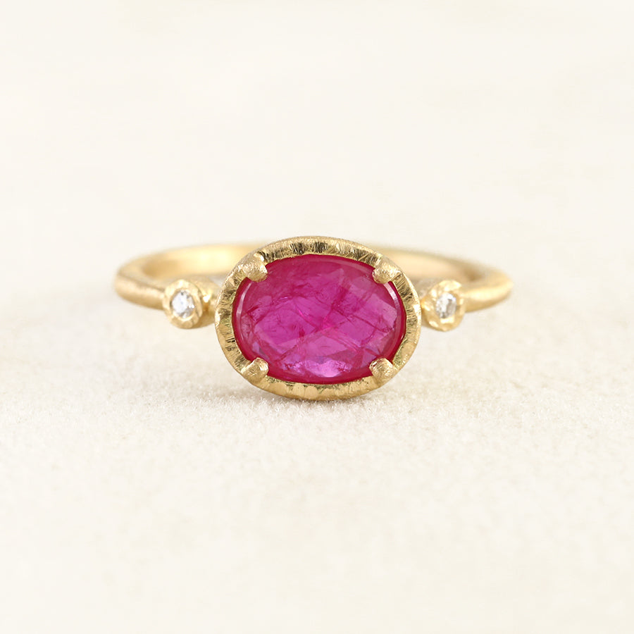1.01ct Ruby Muguet ring