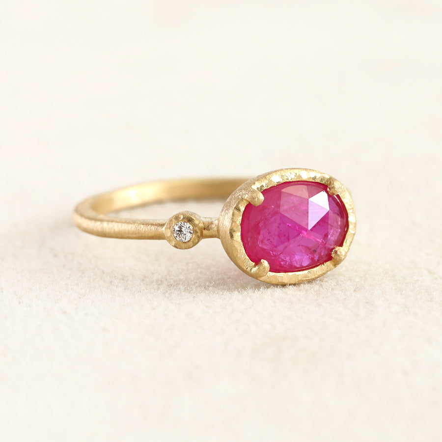 1.01ct Ruby Muguet ring
