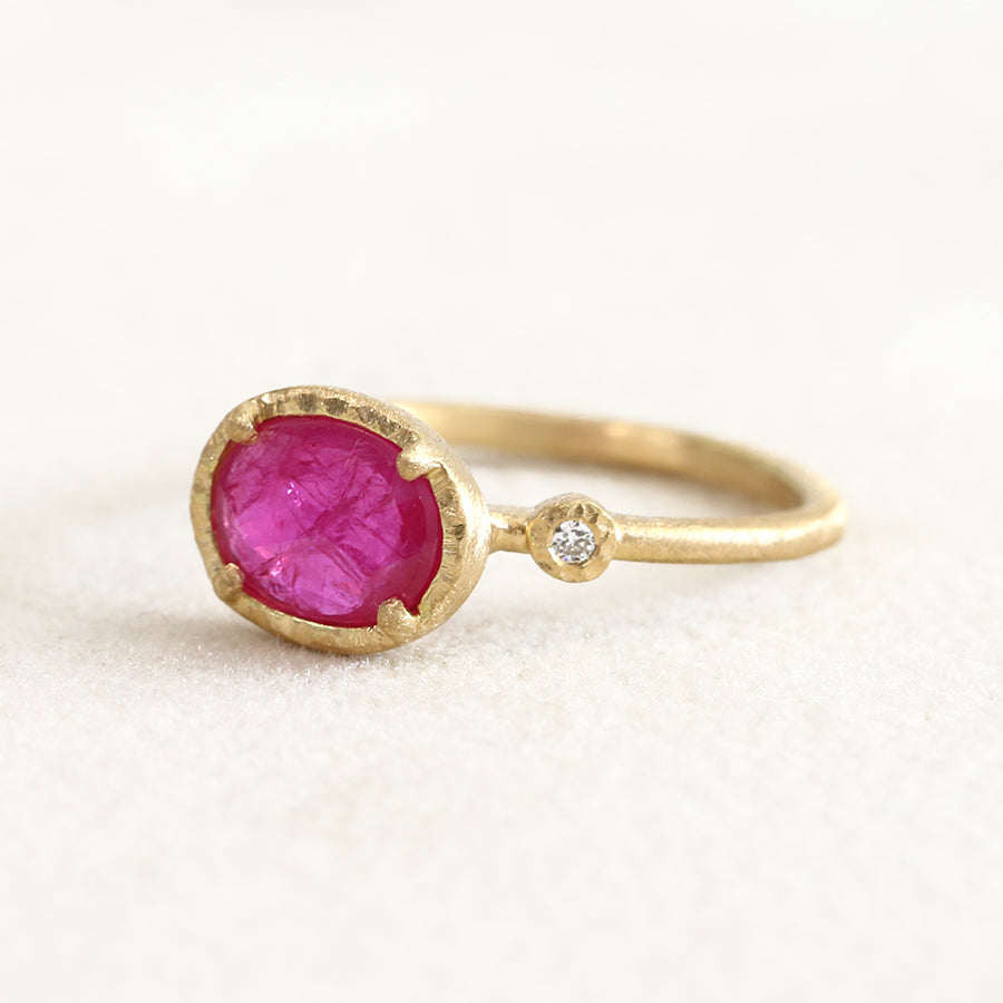 1.01ct Ruby Muguet ring