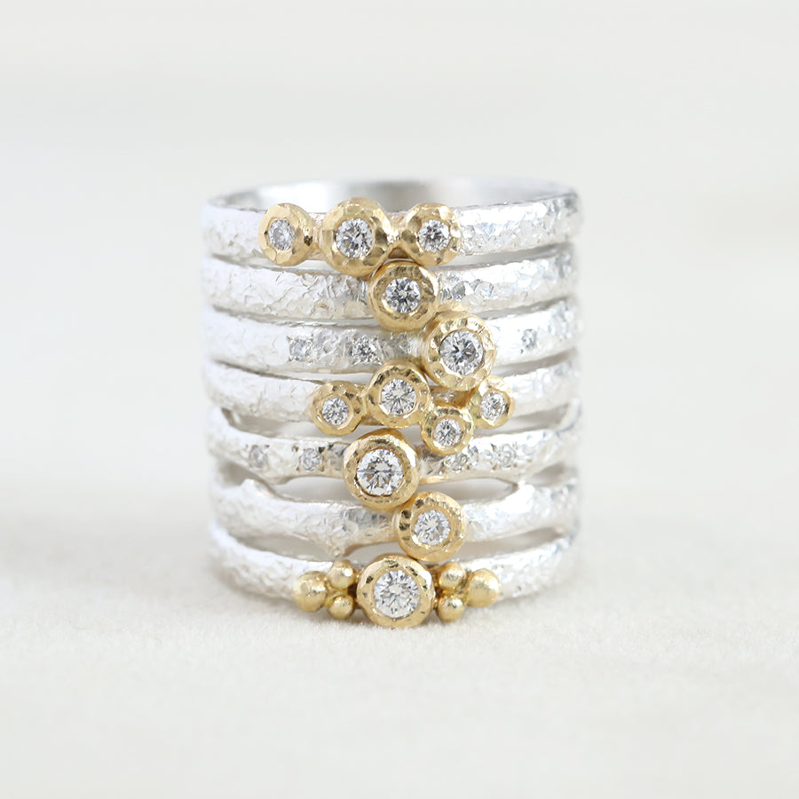 Moonlight ring 0.03ct diamond