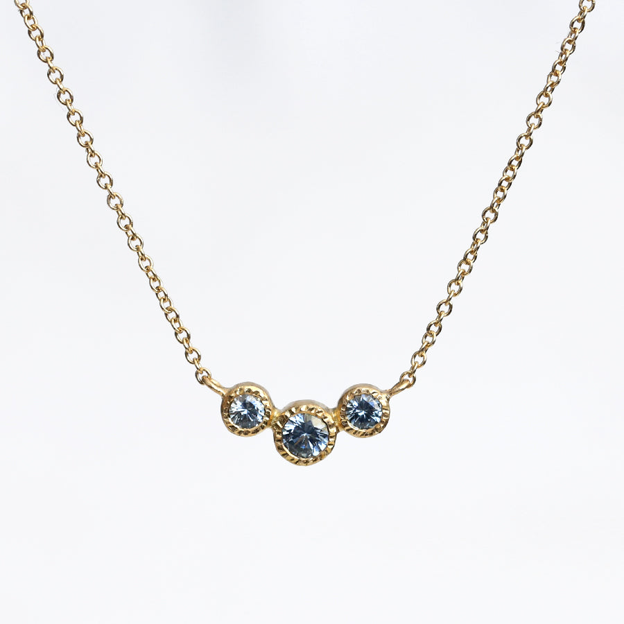Montana Sapphire Triplet necklace