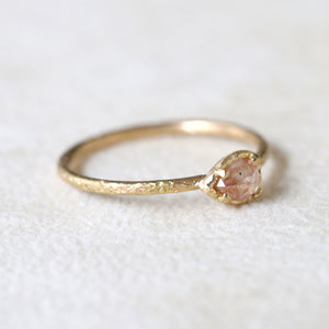 0.26ct peach diamond ring