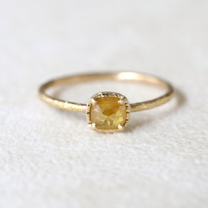 0.41ct yellow diamond  ring