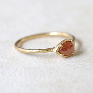 0.50ct red brown diamond  ring