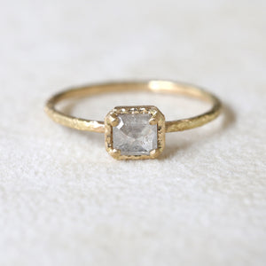 0.53ct grey diamond  ring