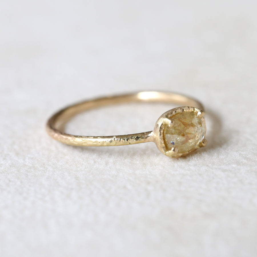 0.60ct yellow diamond  ring