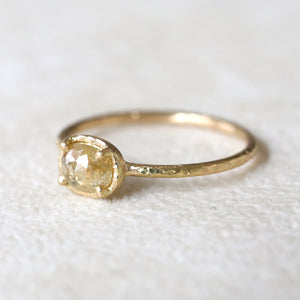 0.60ct yellow diamond  ring