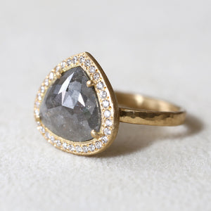 3.40ct grey diamond  ring