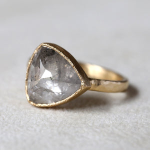 4.37ct Grey diamond ring