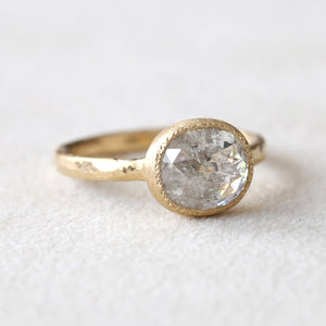 3.11ct Grey diamond ring