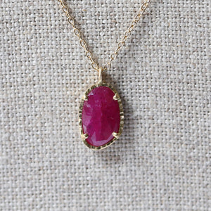 1.50ct ruby necklace