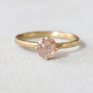 0.94ct peach diamond ring