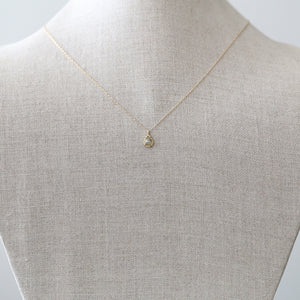 0.6ct grey diamond necklace
