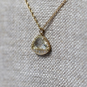 0.72ct Icy grey diamond necklace