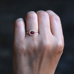 0.37ct ruby ring