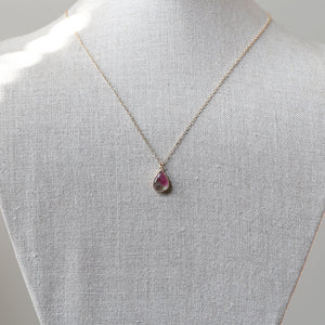 3.68ct Bi-color Tourmaline necklace