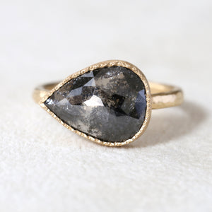 3.94ct black diamond ring