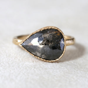 3.94ct black diamond ring