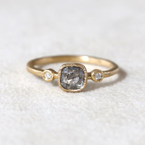 0.50ct grey diamond Muguet Ring