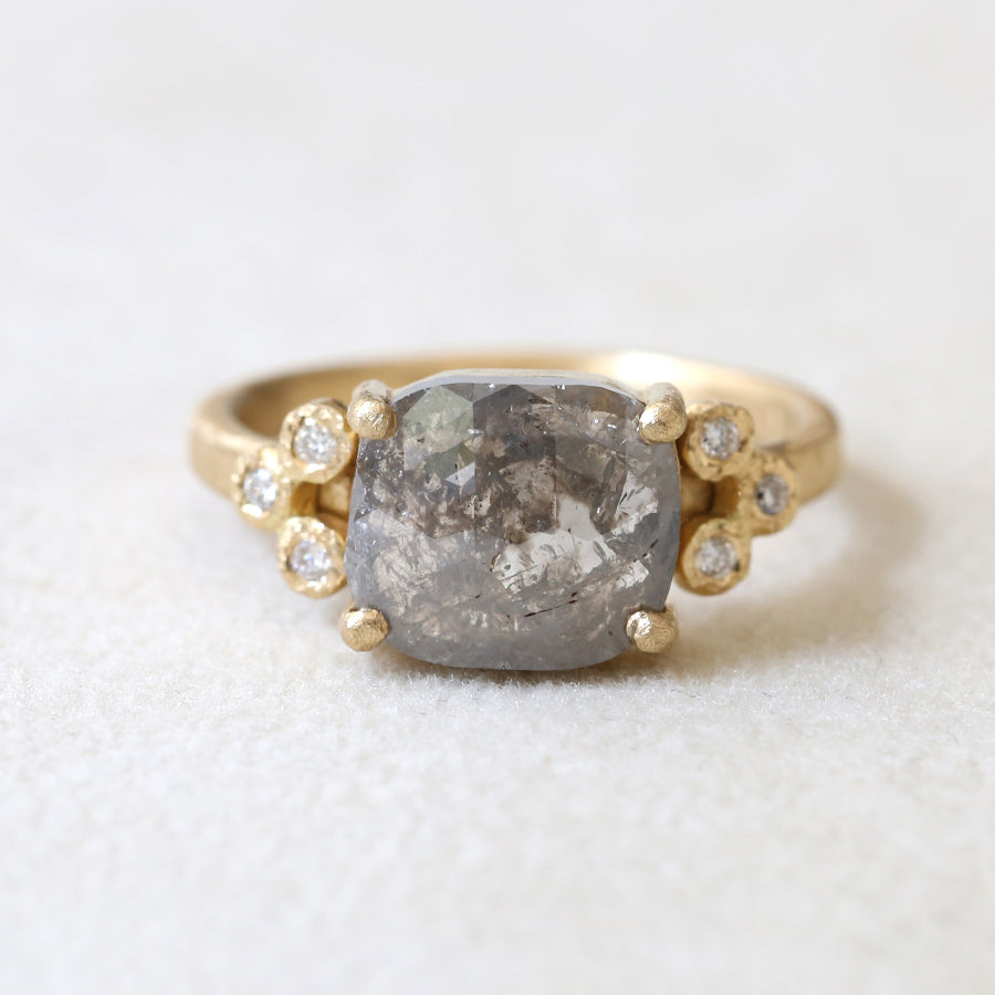 2.20ct opaque grey diamond ring – Yasuko Azuma Jewelry