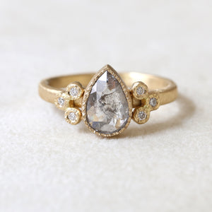 1.11ct grey diamond ring