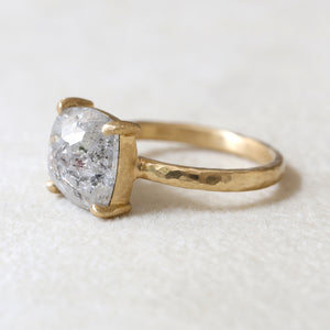 3.40ct grey diamond ring