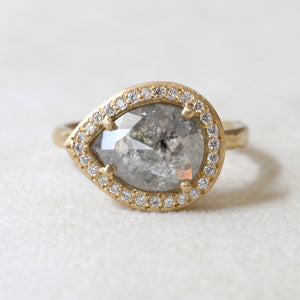 2.16ct grey diamond ring
