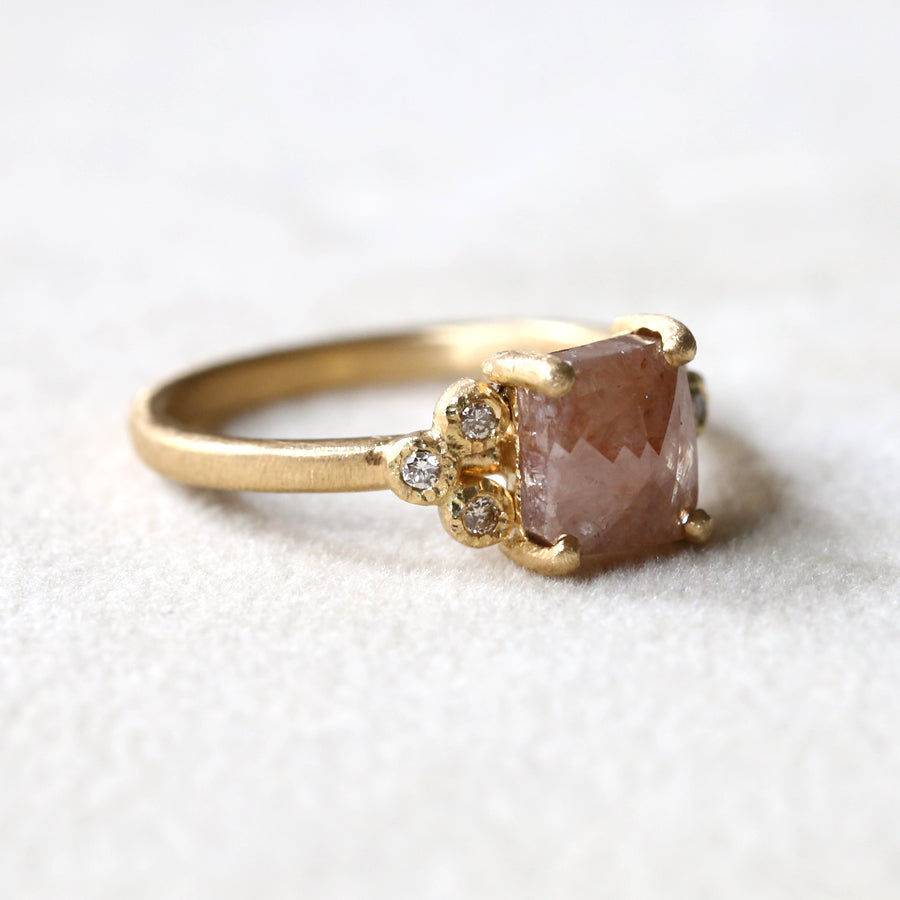 1.84ct peach diamond ring