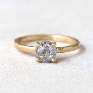 0.85ct grey diamond ring